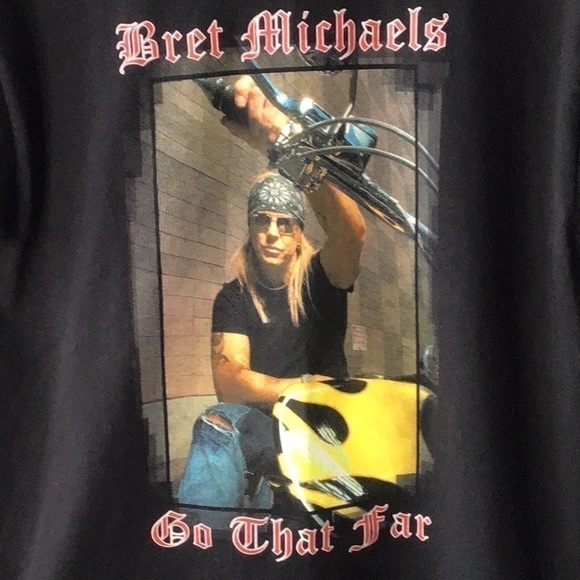 Bret Michaels Band T Shirt Black Sz Medium - Picture 2 of 4